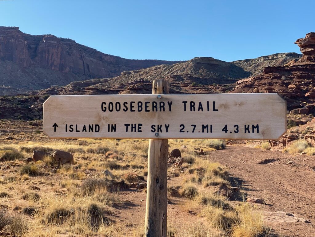 Gooseberry Trail in Canyonlands