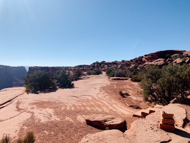 Grand View Point Trail is one of the easier Moab Hiking Trails in Canyonlands