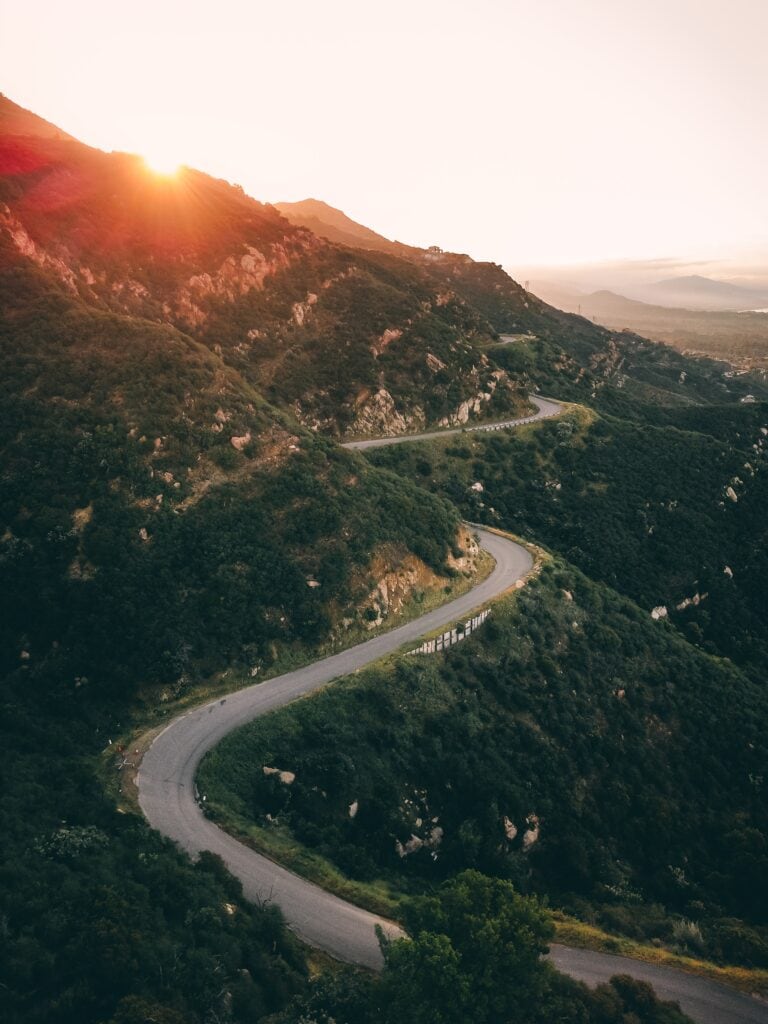 Road going through Santa Barbara