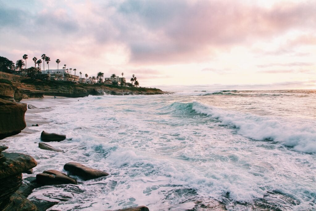 Sunset Cliffs in San Diego