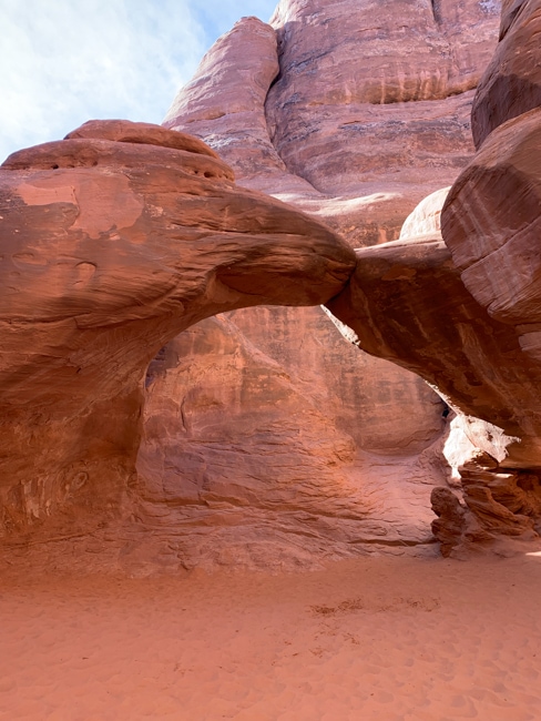 Sand Dune Arch in Arches National Park