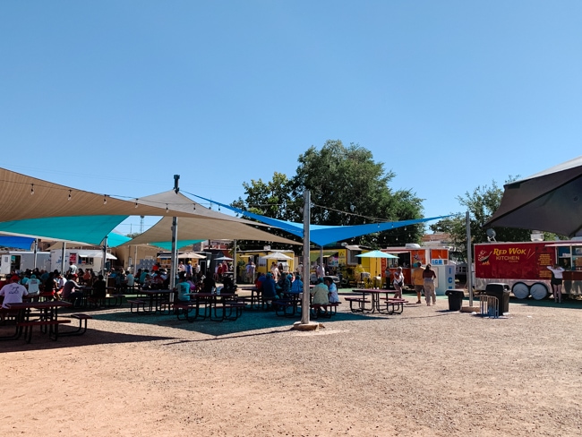 Food truck park in Moab