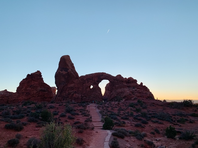 Turret Arch in Arches National Park