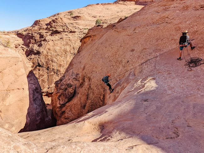 Canyoneering in Moab, Utah