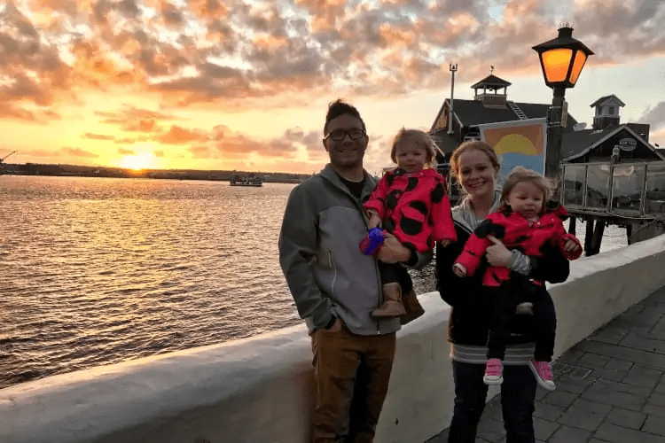 Family in California on vacation