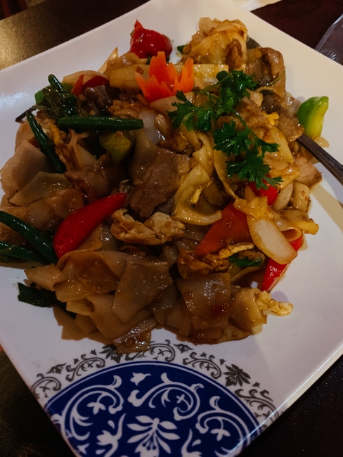 Thai noodles from a Moab restaurant