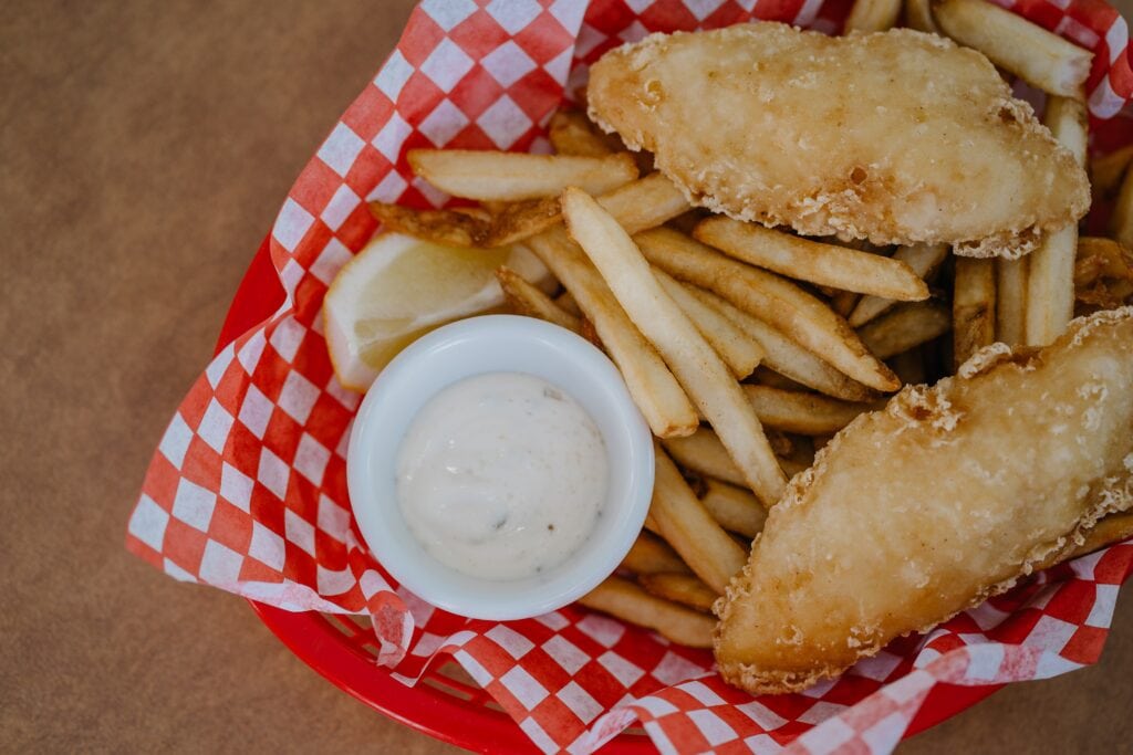 Fish and chips from the Trailhead