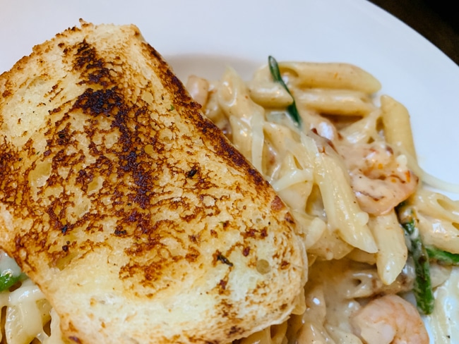 Pasta from Dewey's Restaurant and Bar, one of the newer Moab restaurants