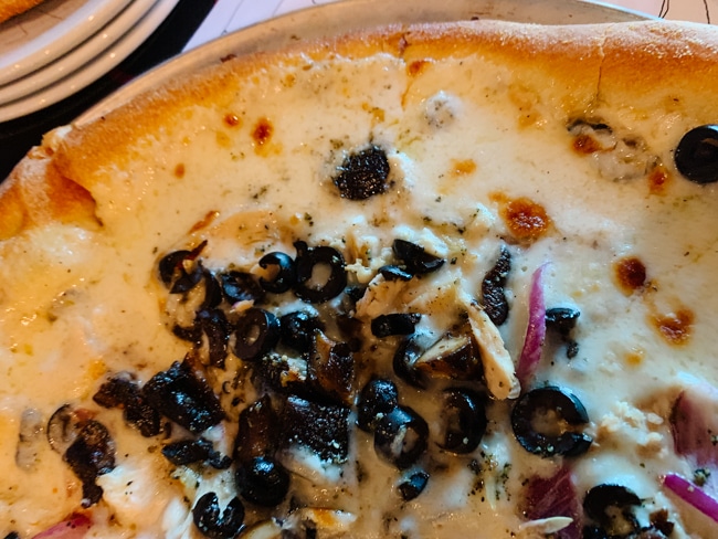 Pizza from Zax, one of the most popular Moab restaurants