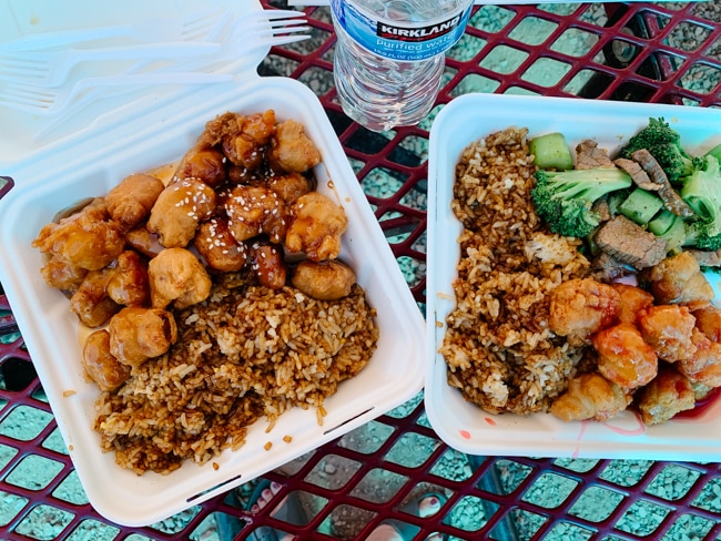 Chinese food from the Moab Food Truck Park