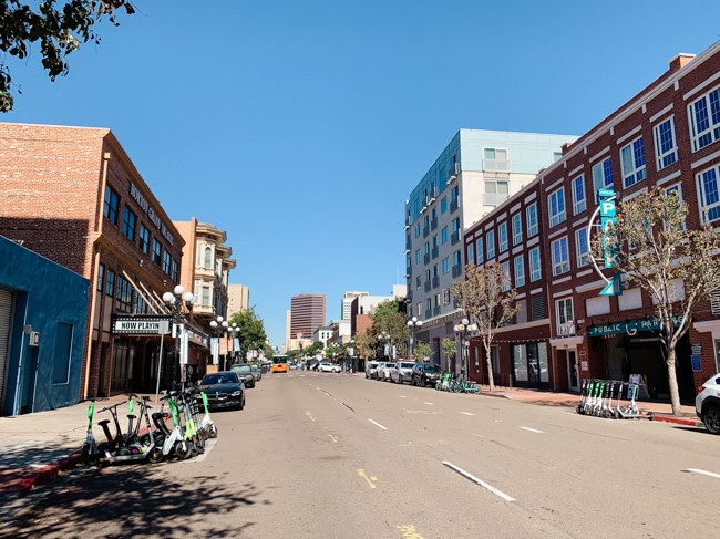 Gaslamp Quarter in San Diego