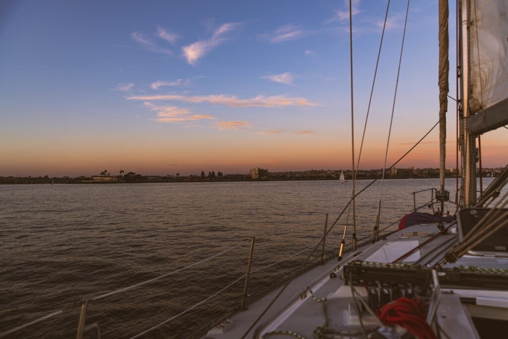 Sunset sail in San Diego