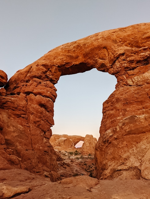 Turret Arch in Arches National Park