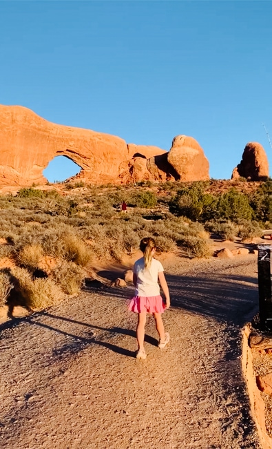Trail at the Windows in Arches National Park