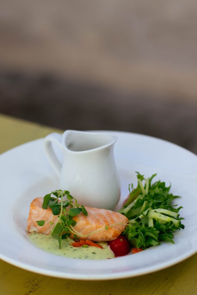 Salmon from Alpine Union, one of the casino restaurants in South Lake Tahoe