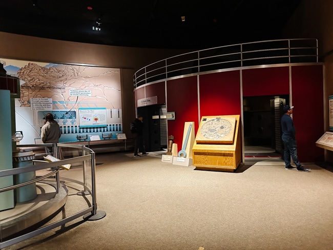 View of the self-guided exhibits