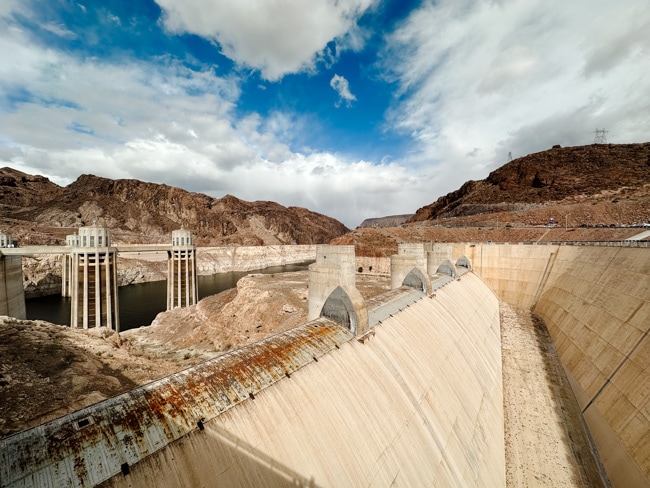 Part of the Hoover Dam