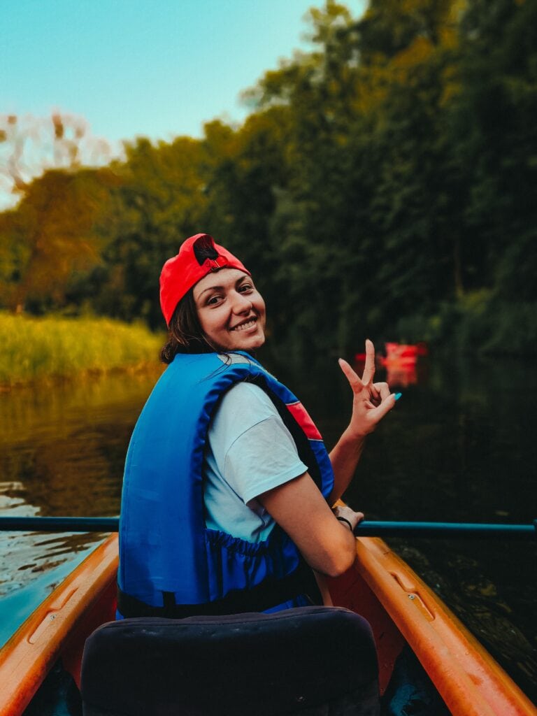 Kayaking in the river