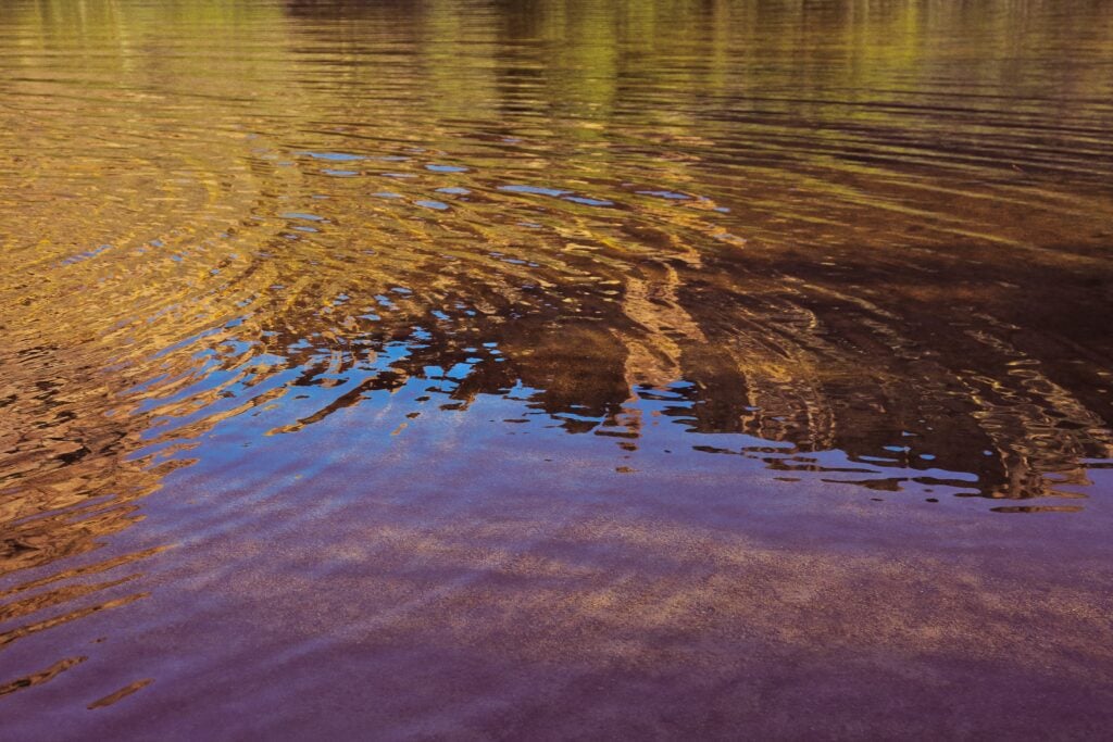 Close up picture of water