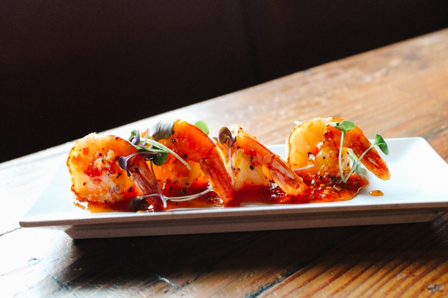 Shrimp plate from the Loft, one of the best South Lake Tahoe restaurants