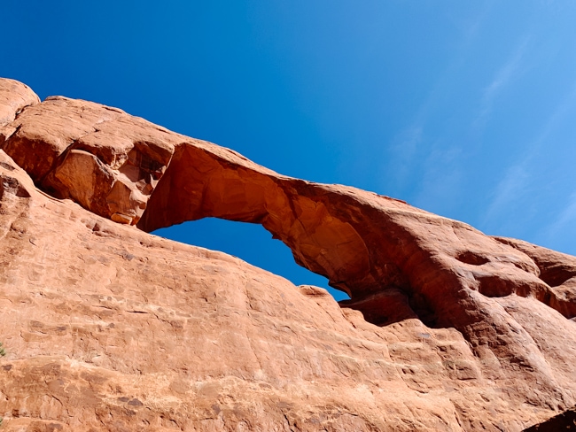 One of the arches in Arches National Park