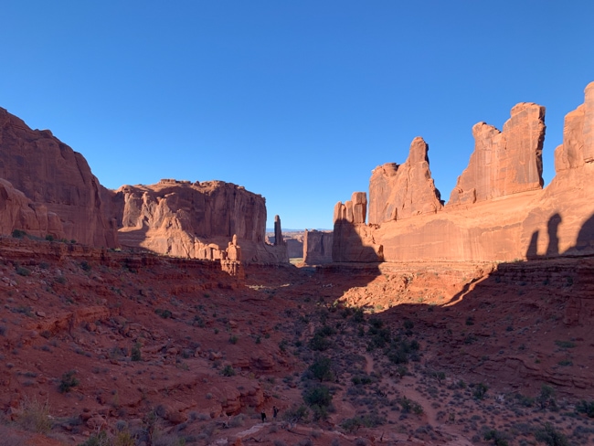 Scenic view in Arches National Park