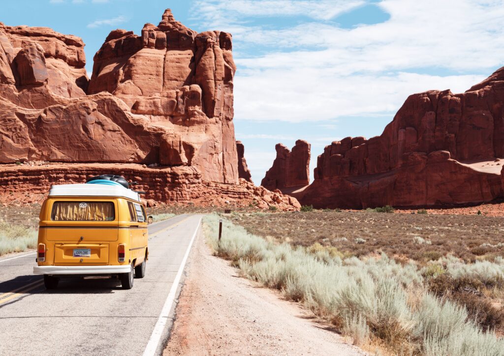 Scenic photograph of Arches National Park