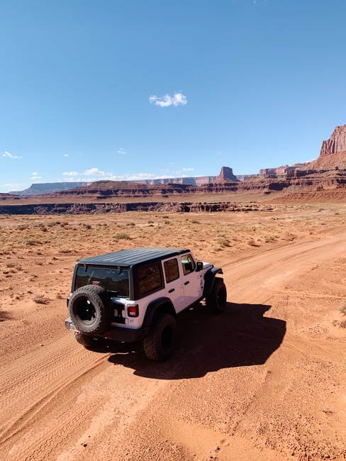 Driving the White Rim Road is one of the fun things to do in Canyonlands National Park