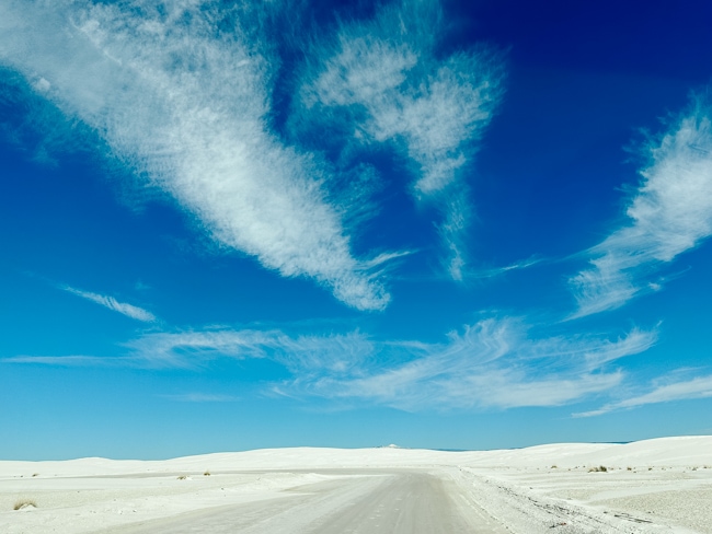 The scenic drive is one of the fun things to do in White Sands National Park