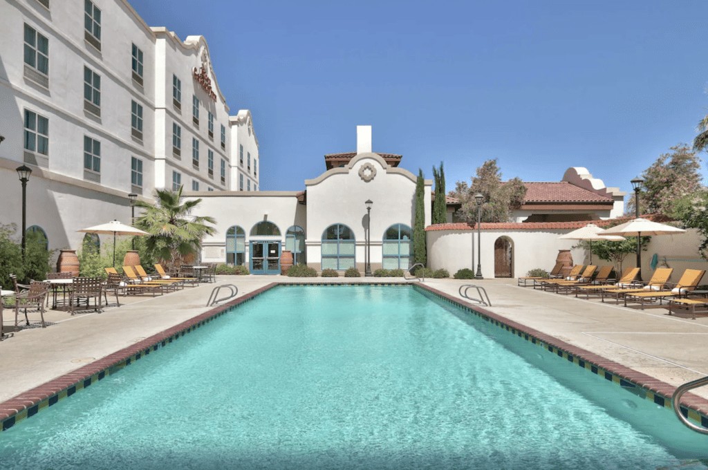 Pool at Hilton Garden Inn Las Cruces, one of the best hotels near White Sands National Park.