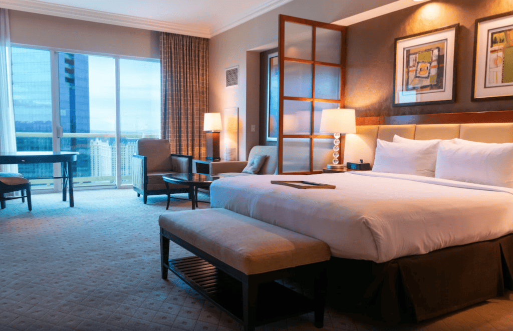 Suite at The Signature at MGM Grand, one of the best hotels near the Las Vegas Airport.