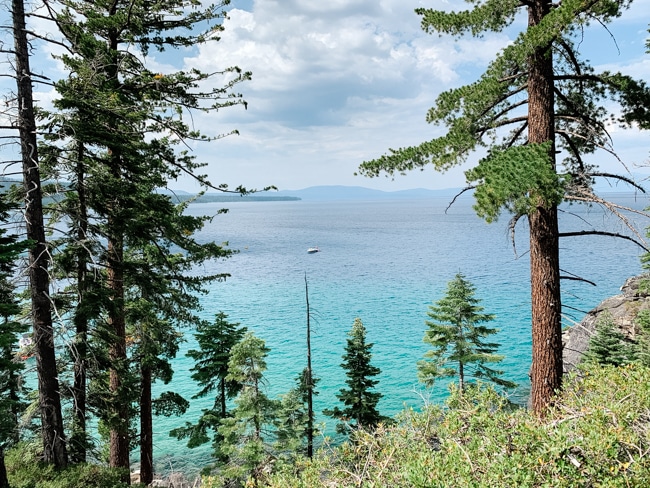 Scenic view of the lake