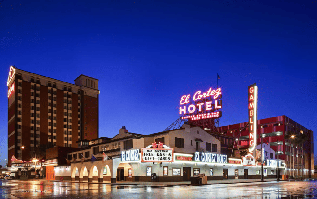 El Cortez Hotel building, one of the best Fremont Street Hotels.