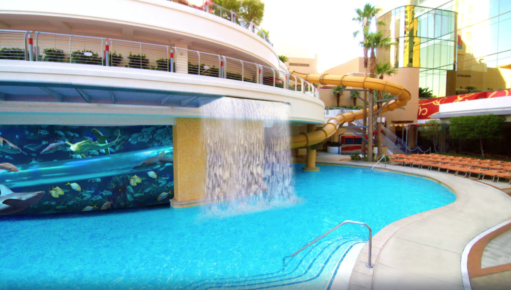 Swimming pool at Golden Nugget Hotel & Casino.