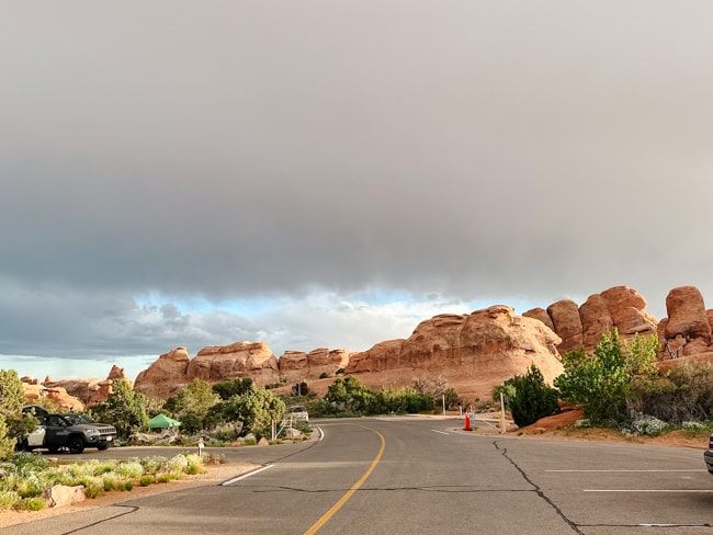 Campground in Arches National Park