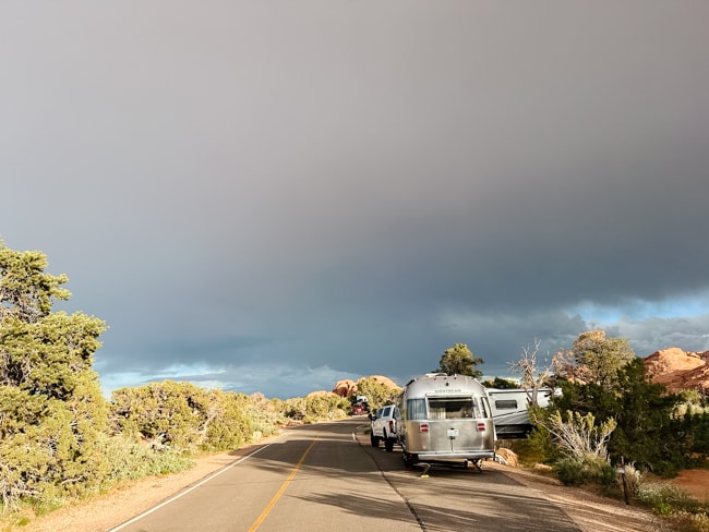 A spot for Arches National Park camping