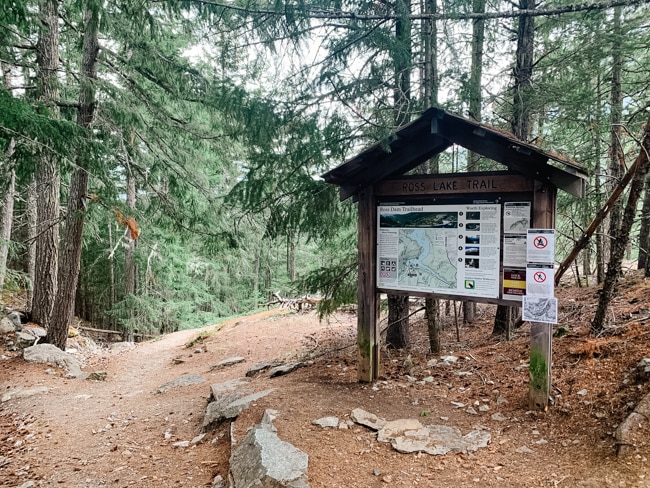 Ross Lake Trailhead in North Cascades