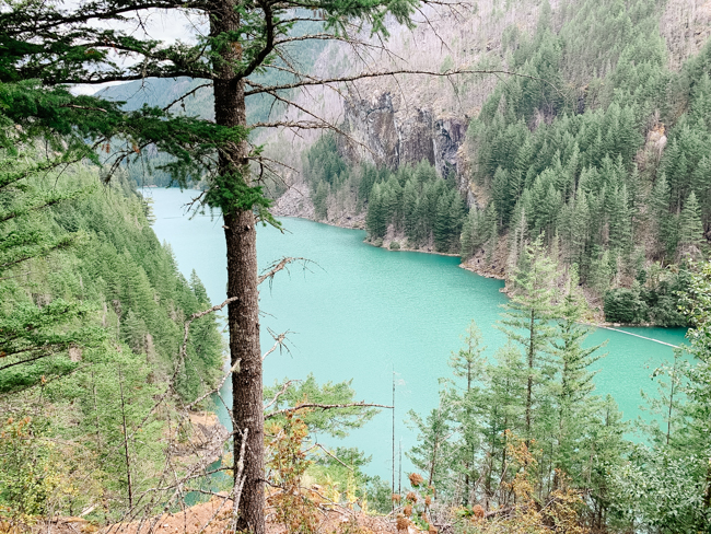 View from the Ross Lake Overlook in North Cascades National Park