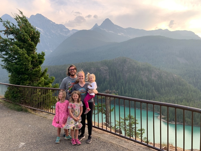 My family at the Diablo Lake Vista Point