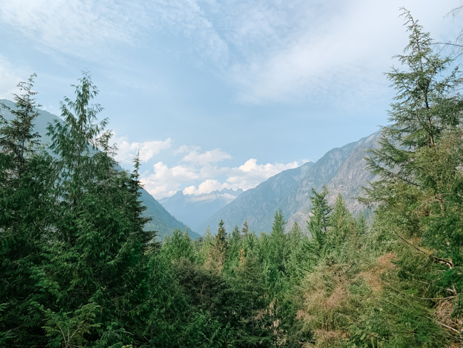 Scenic view of the mountains in North Cascades National Park