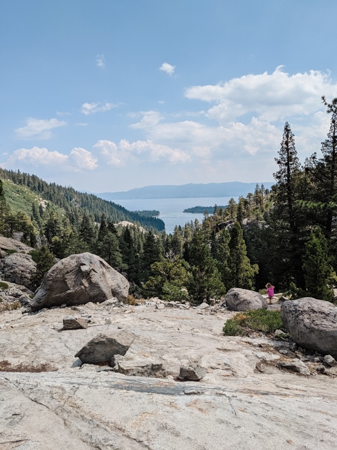 Scenic view of Lake Tahoe from a hike we went on while staying in South Lake Tahoe