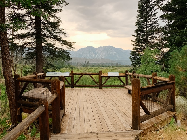 Boardwalk at the Taylor Creek Visitor Center in South Lake Tahoe