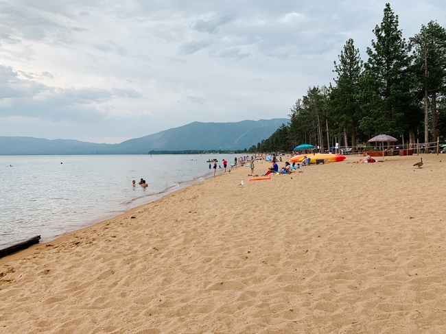 Pope Beach in South Lake Tahoe