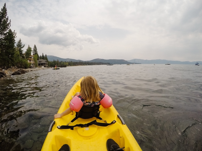 Kayaking at Lake Tahoe