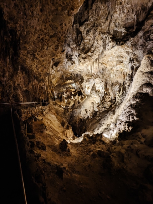 Formations inside Carlsbad Caverns National Park