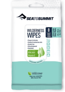 Package of wilderness wipes to use while exploring things to do in South Lake Tahoe.