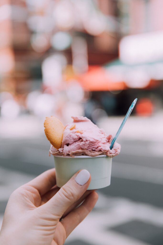 Gelato served on one of the Las Vegas food tours
