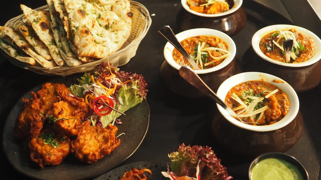 Spread of food served in Las Vegas