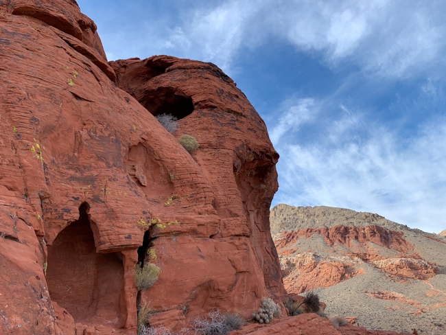 Red rocks in the desert in Nevada