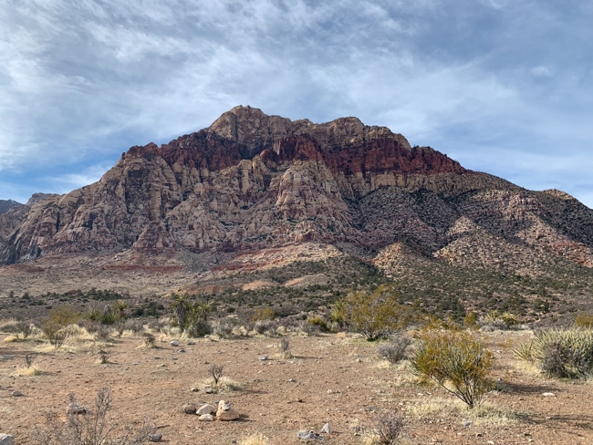 Scenic view in the desert near Las Vegas